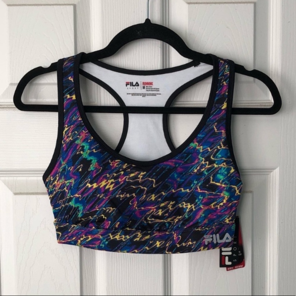 Fila Women's Vibrant Multicolor Sports Bra